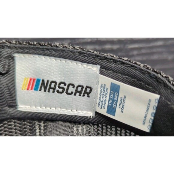 New NASCAR Dale Earnhardt Jr. Striped #88 Mesh Black Trucker Hat Cap OSFA Adult - Picture 8 of 8